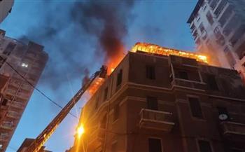 إصابة 4 أشخاص إثر حريق داخل شقة سكنية فى المهندسين