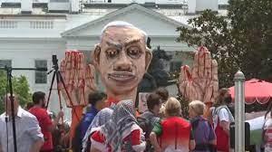   مظاهرات أمام البيت الأبيض تندد بزيارة نتنياهو إلى الولايات المتحدة