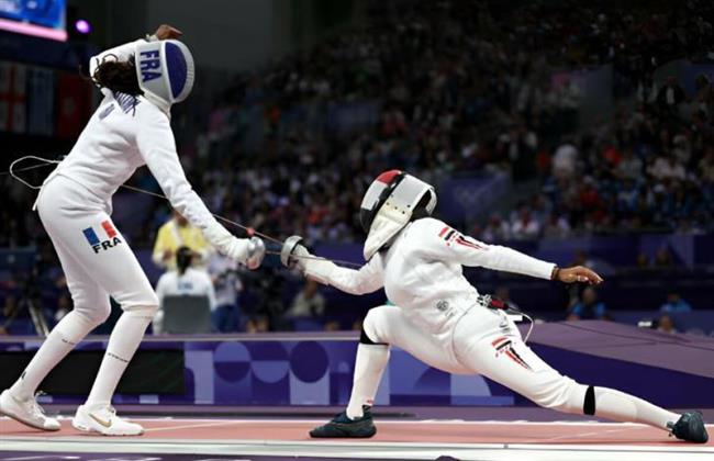 أولمبياد باريس 2024.. ناردين إيهاب وأية حسين تودعان منافسات سيف المبارزة