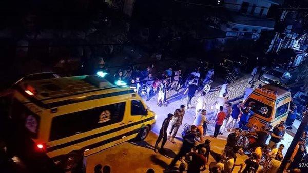 انهيار منزل مكون من 5 طوابق بالمحلة الكبرى