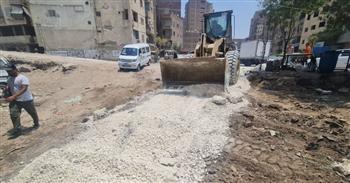 الجيزة: رفع كفاءة مطالع ومنازل الطريق الدائري في بولاق الدكرور