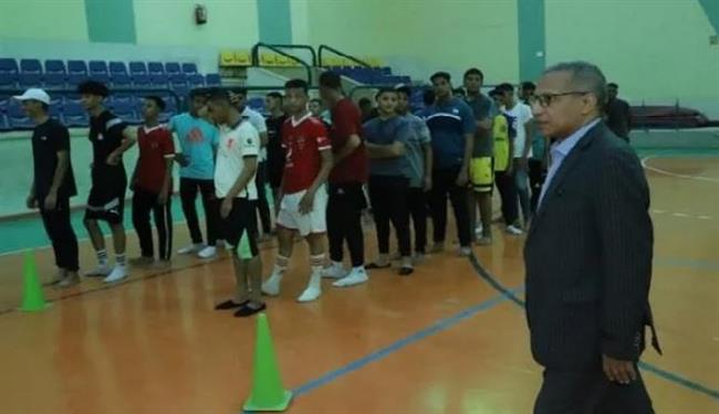 نائب رئيس جامعة جنوب الوادي يتفقد اختبارات القدرات بكلية التربية الرياضية