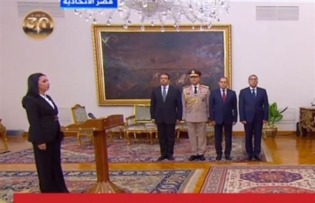 مايا مرسي تؤدى اليمين الدستورية وزيرة للتضامن
