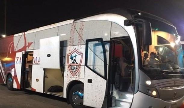 الدوري المصري .. حافلة الزمالك تصل برج العرب لخوض مباراة فاركو