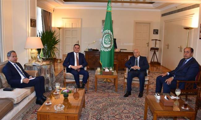 أبو الغيط يبحث مع رئيس حكومة الوحدة الوطنية الليبية تطورات الأوضاع في ليبيا