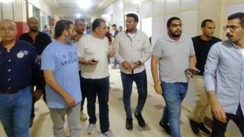 وكيل صحة مطروح يتابع الحالة الصحية للمصابين في حادث اشتعال حريق بمستشفى