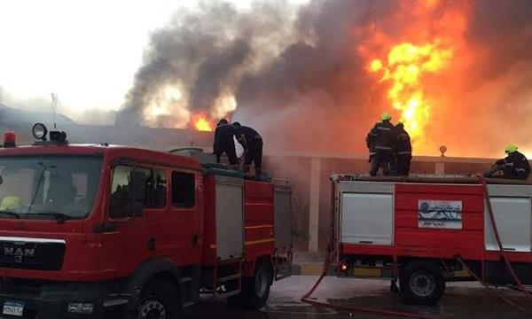 إخماد حريق داخل عيادة طبية فى فيصل دون إصابات