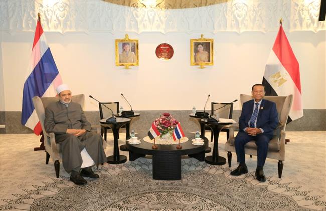 لأول مرة تاريخيًا.. شيخ الأزهر يزور البرلمان التايلاندي ويلتقي رئيسه وعددًا من النواب
