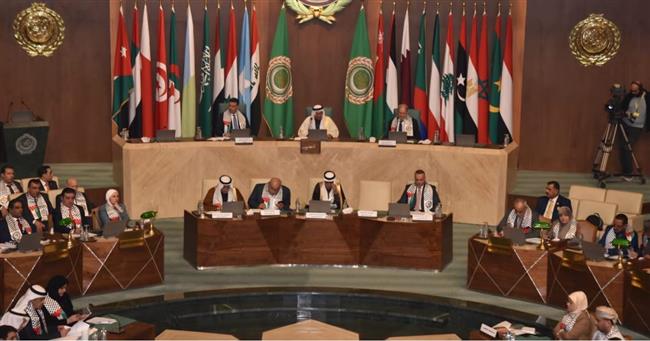 البرلمان العربي يستنكر قصف كيان الاحتلال لمدرسة تؤوي نازحين بالنصيرات