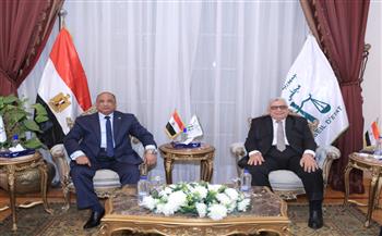 المستشار أحمد عبدالحميد عبود يستقبل رئيس هيئة قضايا الدولة لتقديم التهنئة.. صور