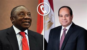 السيسي يهنئ رئيس جنوب إفريقيا بفوزه في الانتخابات وتوليه فترة جديدة