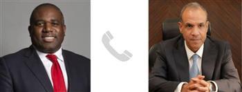 وزير الخارجية يتلقى اتصالاً هاتفياً من "ديفيد لامي"