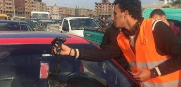 تحرير 2287 مخالفة عدم تركيب الملصق الإلكتروني خلال 24 ساعة