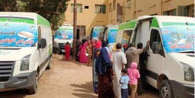 "تضامن الشرقية": علاج 242 مريضا من الأولى بالرعاية في قافلة طبية مجانية