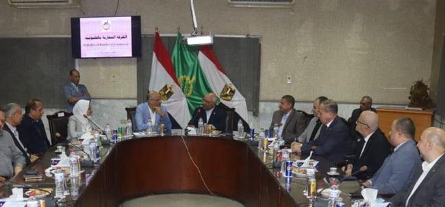 محافظ القليوبية يلتقى رئيس الغرفة التجارية لبحث سبل التعاون