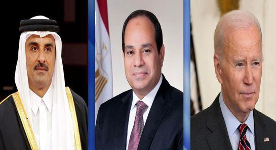 بيان مشترك بين دولة قطر وجمهورية مصر العربية و الولايات المتحدة الأمريكية 