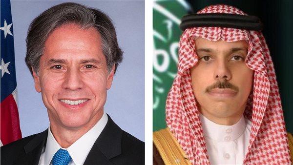 وزيرا الخارجية السعودي والأمريكي يبحثان جهود إنهاء الحرب على قطاع غزة