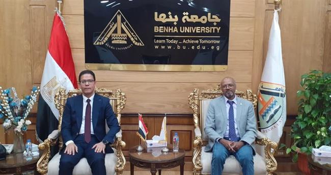 رئيس جامعة بنها يستقبل مدير مشروع الوكالة الأمريكية للتنمية الدولية 