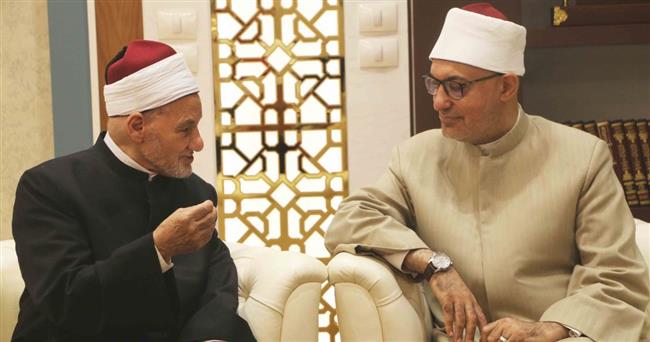 مفتي الجمهورية يستقبل الشافعي ومعبد عضوَي هيئة كبار العلماء بالأزهر 