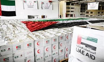 الإمارات: 70 طنا من المساعدات الإنسانية لإغاثة النازحين في غزة