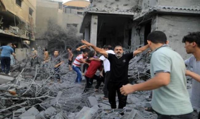 استشهاد 10 فلسطينيين جراء قصف الاحتلال الإسرائيلي لعدة مناطق بقطاع غزة
