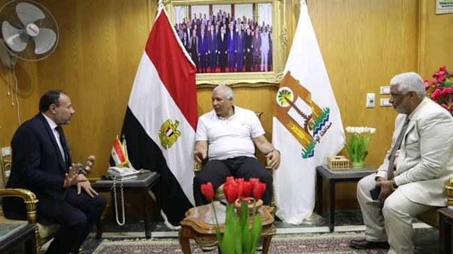 محافظ الوادي الجديد يلتقي نائب رئيس جامعة الأزهر للتنسيق في افتتاح كلية البنين 