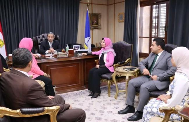 محافظ دمياط يستقبل رئيس المعهد القومي لعلوم البحار والمصايد