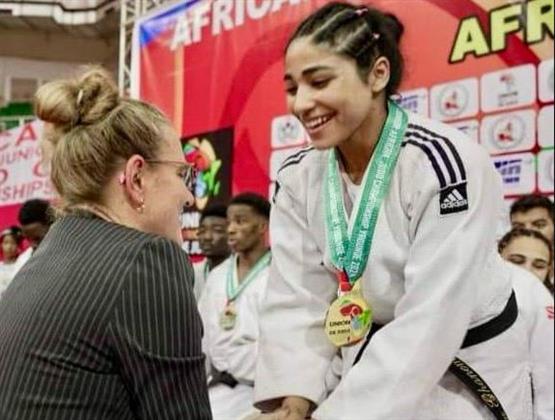 طالبة جامعة طنطا تحرز ذهبية وفضية ببطولة أفريقيا للشباب للجودو