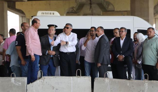 محافظ الجيزة يتابع أعمال تطوير محيط المتحف المصرى الكبير 