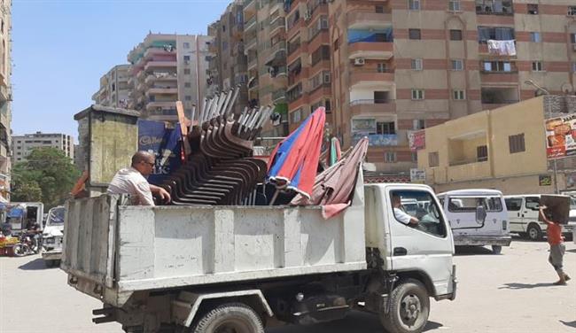 البحيرة .. رفع 170 إشغال طريق خلال حملة لإزالة الإشغالات في مركز الدلنجات