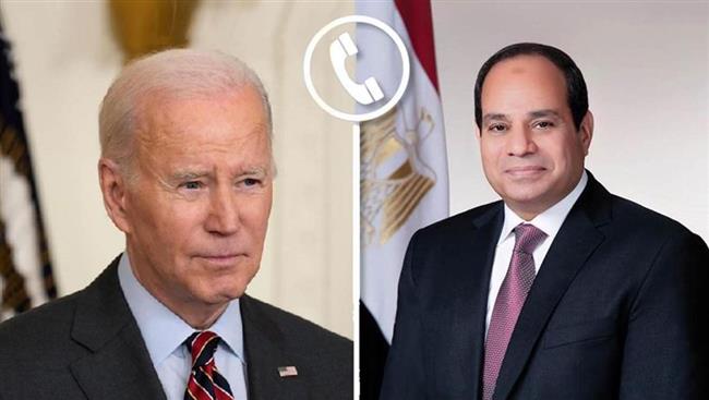 الرئيس السيسي يتلقى اتصالا هاتفيا من نظيره الأمريكي جو بايدن