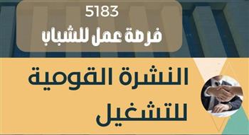   وزارة العمل تعلن عن 5183 فرصة عمل في 78 شركة بـ15 مُحافظة