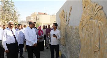محافظ المنيا يتفقد دير جبل الطير في سمالوط 