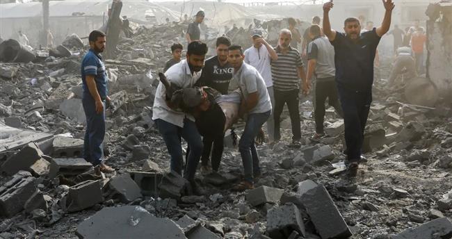 استشهاد 7 فلسطينيين في قصف للاحتلال الإسرائيلي على غزة