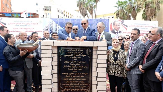 وضع حجر الأساس لمشروع امتداد مستشفى الطوارئ بالمنصورة