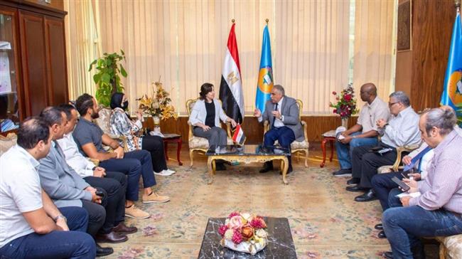 جامعة طنطا تستقبل وفد من هيئة الأمديست والوكالة الأمريكية للتنمية الدولية