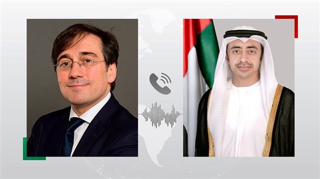 وزيرا خارجية الإمارات وإسبانيا يبحثان تطورات الأوضاع بالمنطقة