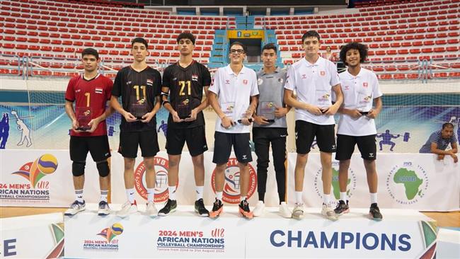 منتخب مصر لناشئي الطائرة يسيطر على جوائز الأفضل في البطولة الأفريقية