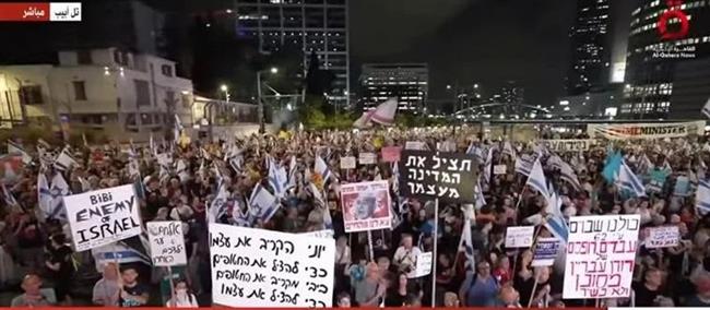 مظاهرات في تل أبيب لإسقاط حكومة نتنياهو