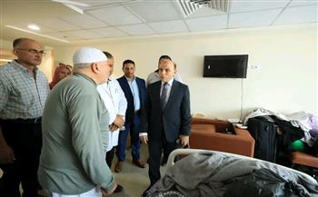   محافظ كفر الشيخ يزور الأشقاء الفلسطينيين بـ مستشفى بيلا المركزي