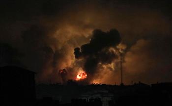  إعلام فلسطينى: طائرات الاحتلال تشن غارة فى محيط حى الشيخ رضوان بمدينة غزة