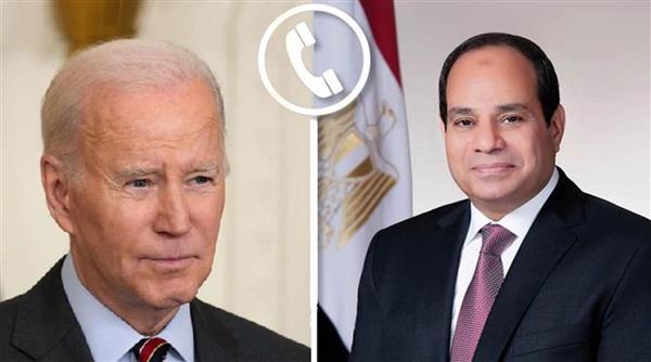 السيسي وبايدن يؤكدان هاتفيا عزمهما الاستمرار في جهود خفض التصعيد بالمنطقة