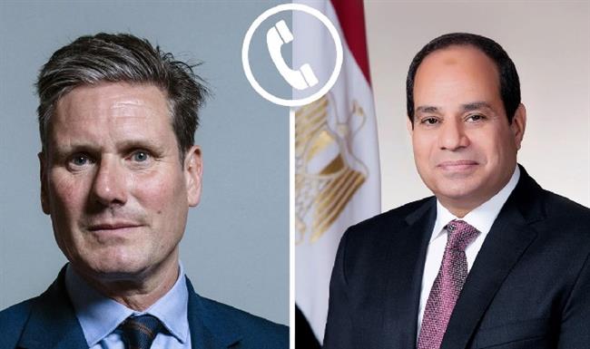 السيسي يعرب لرئيس وزراء المملكة المتحدة عن تطلع مصر للعمل المشترك بين الدولتين