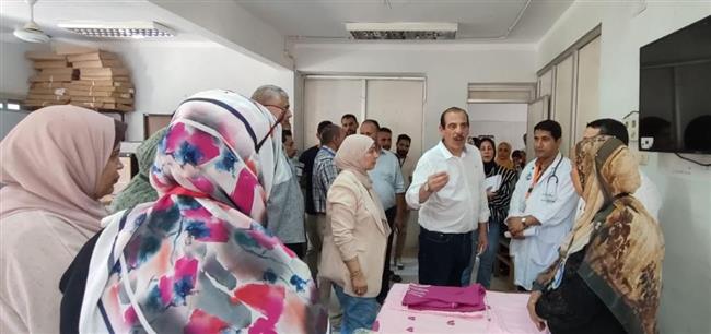 نائب وزير الصحة يتفقد عددا من المنشآت الطبية بالفيوم
