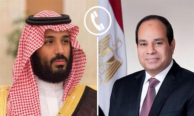 الرئيس السيسي وولي العهد السعودي يؤكدان على ضرورة وقف إطلاق النار في غزة