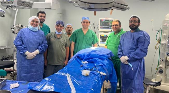 جراحة نادرة بفصل التحام الفكين لطفلة حديثة الولادة بمستشفى المطرية التعليمي
