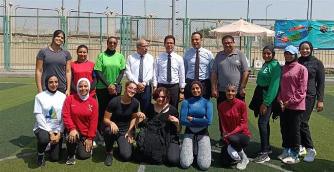 رئيس جامعة بنها يتفقد فعاليات المهرجان الرياضي لجامعات الدلتا 