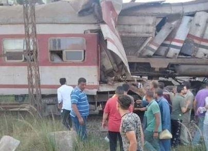 نائب رئيس الوزراء ووزير الصحة يتابع حادث تصادم قطارين بمحافظة الشرقية 