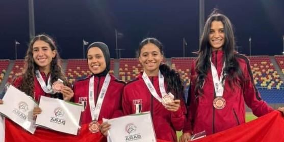 "شذى حسام" تحصد ذهبية البطولة العربية لـ ألعاب القوى بالسعودية 