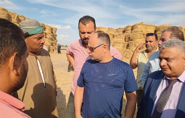 قيادات البيئة بجولات ميدانية لمتابعة منظومة قش الأرز كفر الشيخ 